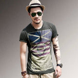 2016 New Mens Summer Tops Tees Short Sleeve t shirt Man,Men's T-shirt men's brand fashion round neck T shirt men B97