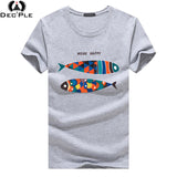 Dec'ple 5XL Men O-neck T shirt 2017 Summer fashion Printed pattern mens slim t shirt Plus size casual cotton t shirt men for boy