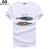 Dec'ple 5XL Men O-neck T shirt 2017 Summer fashion Printed pattern mens slim t shirt Plus size casual cotton t shirt men for boy