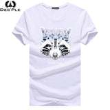 Dec'ple 5XL Men O-neck T shirt 2017 Summer fashion Printed pattern mens slim t shirt Plus size casual cotton t shirt men for boy
