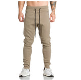 HZIJUE 2017 New Gyms Mens Joggers Skinny Sweat Pants Embroidery Tights Sweatpants For Men Side Zipper Sheer Trouser pant