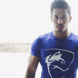 2017 Summer New mens gyms T shirt Crossfit Fitness Bodybuilding Fashion Male Short cotton clothing Brand Tee Tops