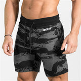 2017 Mens Fitness Bodybuilding camouflage Brand Zipper Patchwork Sweatpants gyms men Summer Fashion leisure Joggers Shorts