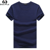 Dec'ple 5XL Men O-neck T shirt 2017 Summer fashion Printed pattern mens slim t shirt Plus size casual cotton t shirt men for boy