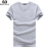 Dec'ple 5XL Men O-neck T shirt 2017 Summer fashion Printed pattern mens slim t shirt Plus size casual cotton t shirt men for boy