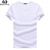 Dec'ple 5XL Men O-neck T shirt 2017 Summer fashion Printed pattern mens slim t shirt Plus size casual cotton t shirt men for boy